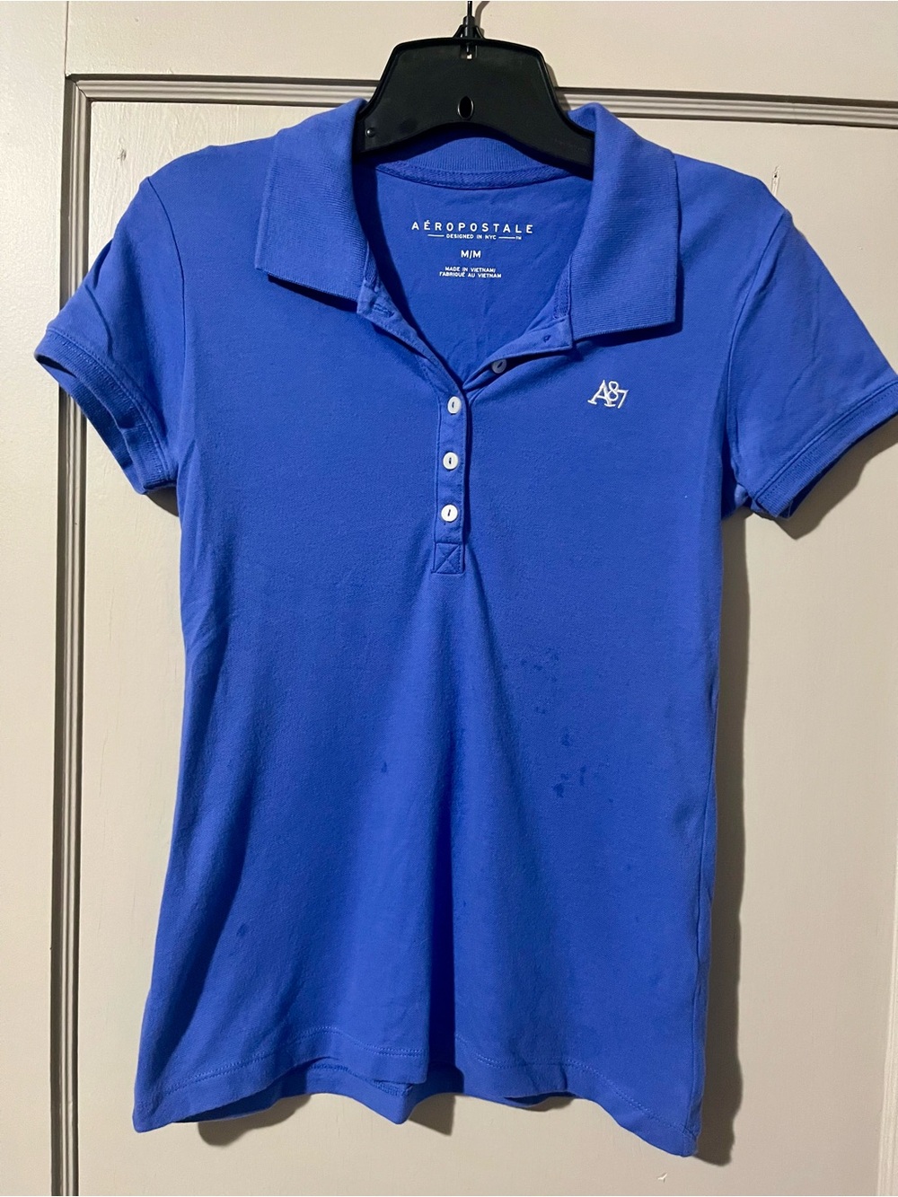 Aeropostale Blue Graphic Logo Tee